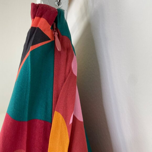 NWT Marine Layer Ryan Slip Midi Skirt Exploded Floral Size 2 Work Colorful - Picture 7 of 10